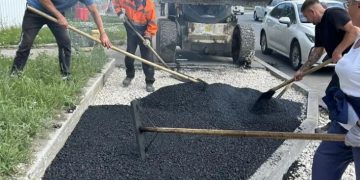 Более 2200 м² за день: ульяновские дорожники вышли на пик производительности