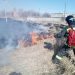 Ландшафтный пожар потушили в Заволжье
