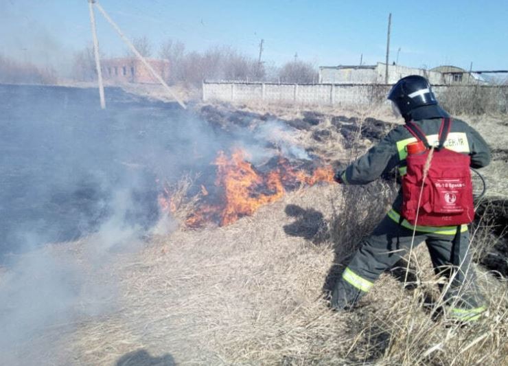 Ландшафтный пожар потушили в Заволжье