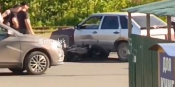 Мотоциклист пострадал в столкновении с легковушкой на севере Ульяновска