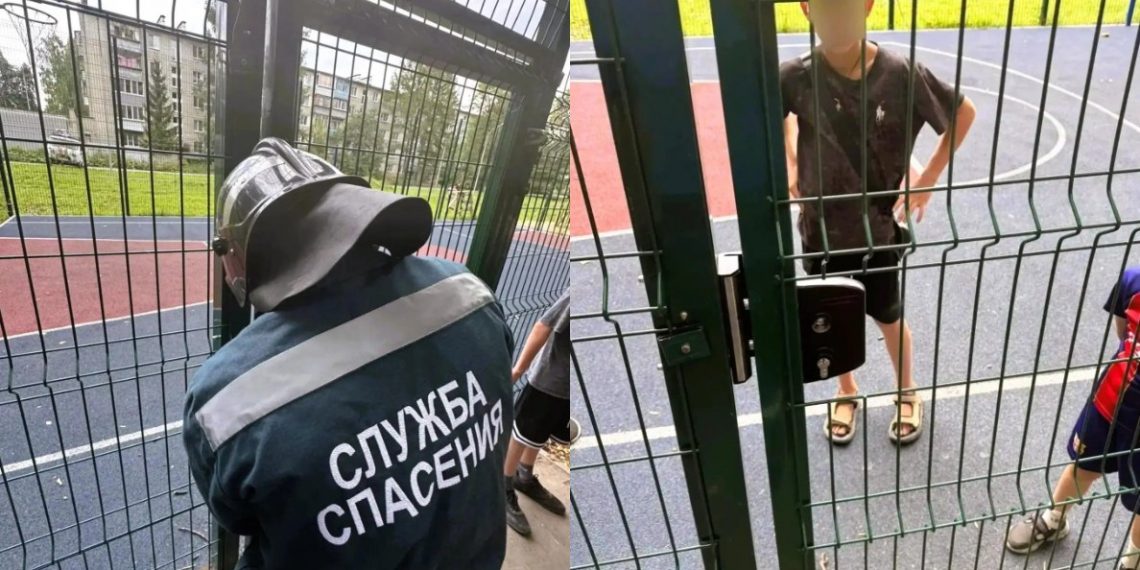 Заперли себя сами: в парке Юности спасатели освободили двоих детей с площадки