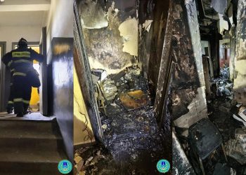 Жительница Ульяновска пострадала при пожаре в многоэтажке на Артёма