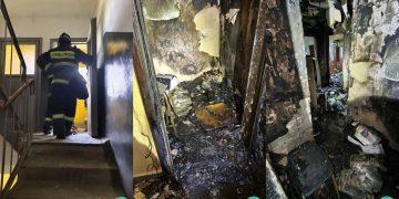 Жительница Ульяновска пострадала при пожаре в многоэтажке на Артёма