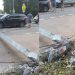 Ульяновец на «десятке» снёс опору освещения и оплатит ущерб городу