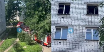 11 человек эвакуировали при пожаре в многоэтажке на улице Артёма