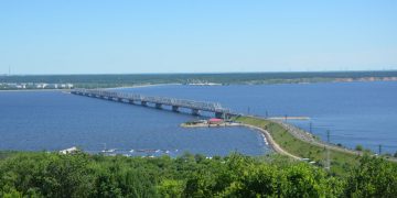 Императорский мост в Ульяновске закрыли на фрезерование асфальта