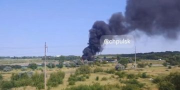 Соцсети: на Димитровградском шоссе горит полигон промышленных отходов